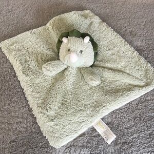 Kellytoy Dinosaur Triceratops Baby Rattle Plush Toy Security Blanket Lovey